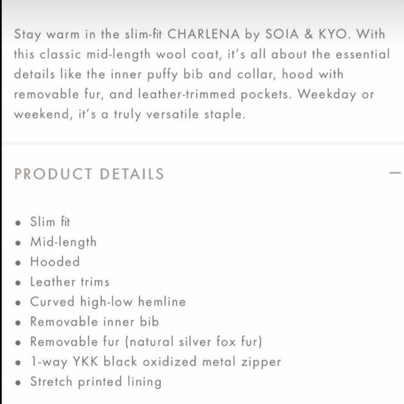 Soia & Kyo Wool Coat - Picture 4 of 5